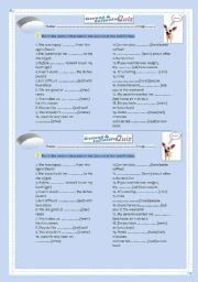 English Worksheet: gerunds and infinitives