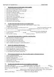 English Worksheet: Passive Voice - Causative Form