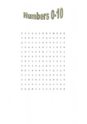 English worksheet: CROSSWORD (1-10)