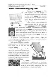 English Worksheet: How clean are the Shopping Cart handles?