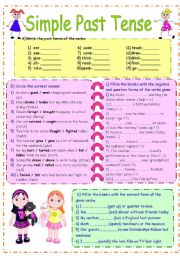 English Worksheet: Simple Past Exercises