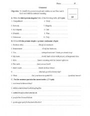 English worksheet: present simple ans continuous short quiz