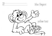 English worksheet: fingers and toes
