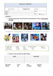 English Worksheet: TV and Internet