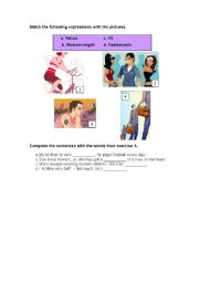 English Worksheet: vocabulary about physical appearance