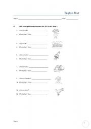 English Worksheet: Unit 3 happy street 