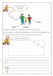 English worksheet: Describing People