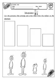 English Worksheet: sizes