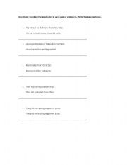 English worksheet: Predicates