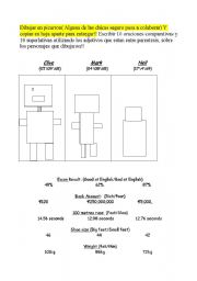 English worksheet: Comparatives and superlatives