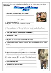 English Worksheet: Romeo and Juliet. Act2