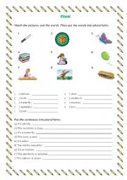 English Worksheet: Plural