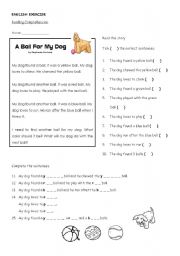 English Worksheet: Reading Comprehension