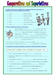 COMPARATIVES AND SUPERLATIVES - KEY INCLUDED