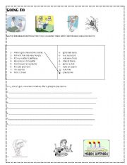 English worksheet: Going to