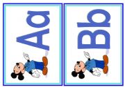 English Worksheet: Alphabet Flash Cards