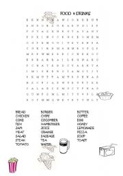 English Worksheet:  Food & Drink