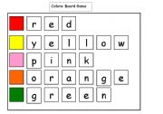 English Worksheet: Colors: Board Game