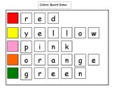 English worksheet: Colors: Board Game