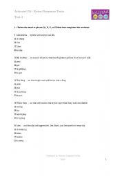 English Worksheet: Test ACTIVATE B1 - 001