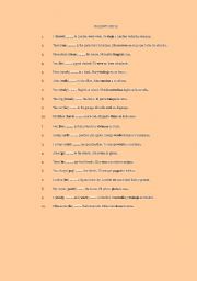 English Worksheet: PRESENT SIMPLE PRACTICE