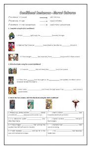 English Worksheet: Conditional Sentences - Marvel Universe Style