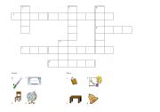 English worksheet: crossword