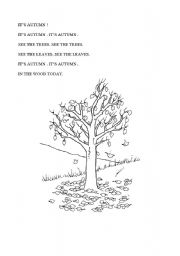 English Worksheet: Its autumn