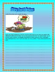 English worksheet: Story Completion