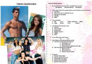 English Worksheet: Fashion Quiz