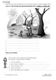 English Worksheet: 5th grade 1st term 1st exam