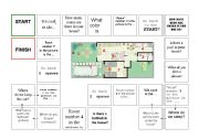 English Worksheet: Parts of the house - GAME