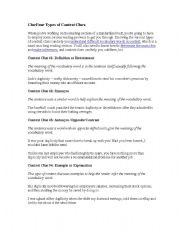 English Worksheet: Context Clue