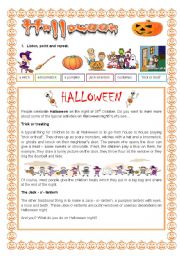 English Worksheet: HALLOWEEN