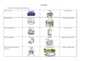English Worksheet: Rooms of the house matching exercise