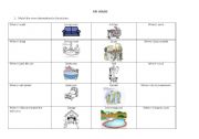 English worksheet: Rooms of the house matching exercise