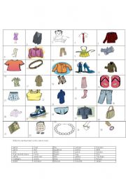 English worksheet:  fashion