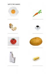 English worksheet: BREAKFAST AND VEGETABLES