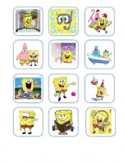 English Worksheet: Sponge Bob - Present Perfect