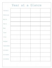English Worksheet: year