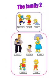 English worksheet: The family 2/2