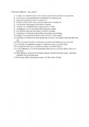 English Worksheet: CUSTOMS ABROAD: Questions for pair work