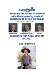 English Worksheet: Make-a-wish 