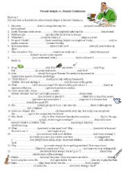 English Worksheet: Present Simple vs Present Continuous