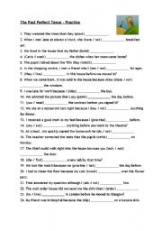 English Worksheet: PAST PERFECT - PRACTICE