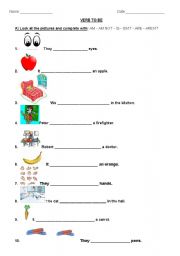 English Worksheet: Verb to be