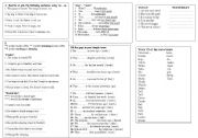 English Worksheet: simple past- preferance- as...as