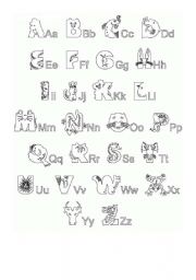 English Worksheet: Letters of the alphabet