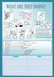 English Worksheet: Present continuous