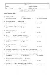 Grammar excercises  - Miscellaneous